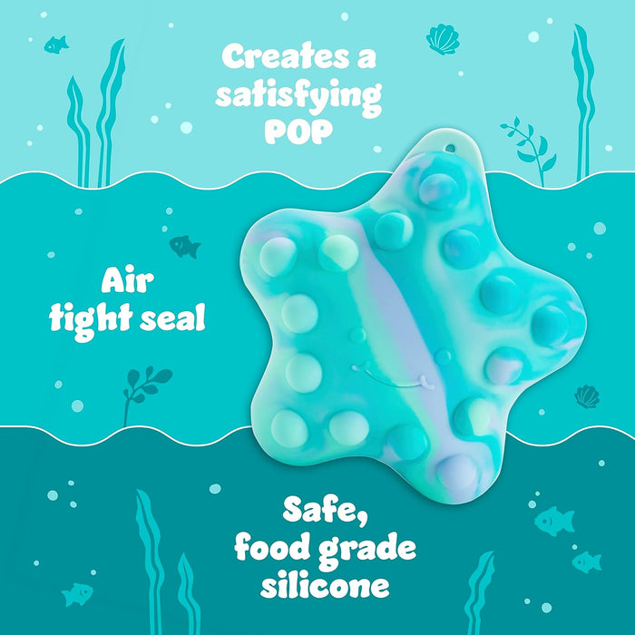 Jouet de bain Munchkin Pop Squish pour bébés et jeunes enfants - Étoile de mer
