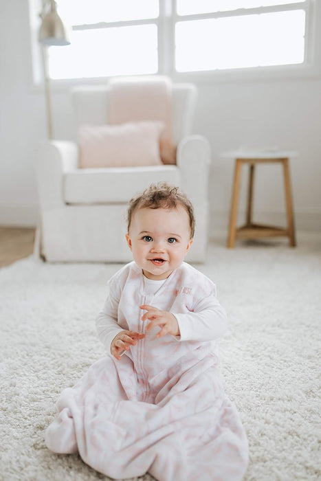 Halo SleepSack Wearable Blanket Micro Fleece - Pine leaves Pink