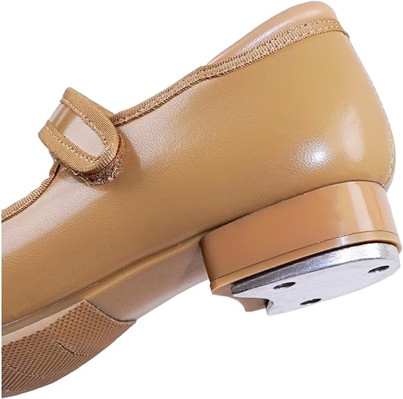 Danshuz Tap Shoe with Velcro - Value Comfort - Tan - Children Sizes 9.5T to 2Y