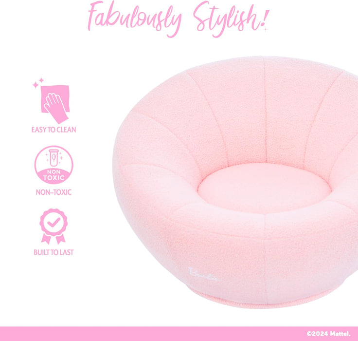 Evolur Barbie I'm Unstoppable Kid's Couch - Pink