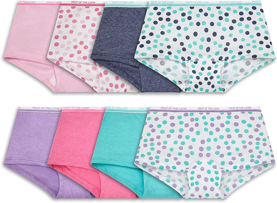 Slips garçonnières pour grandes filles de Fruit of the Loom - Lot de 8