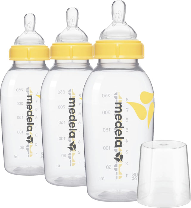 Medela Breast Milk Bottle with Nipple and Cap - 3 Pack (150ml/250ml)