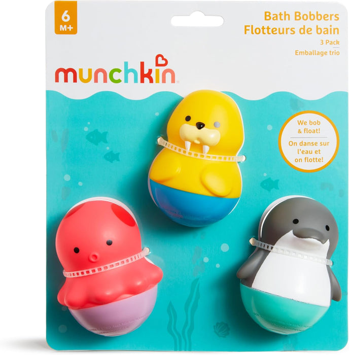 Munchkin Bath Bobbers - 3 Pack - Octopus, Walrus & Dolphin