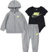 Nike Futura 3-Piece Baby Set – Carbon Heather (0/3M to 9M)
