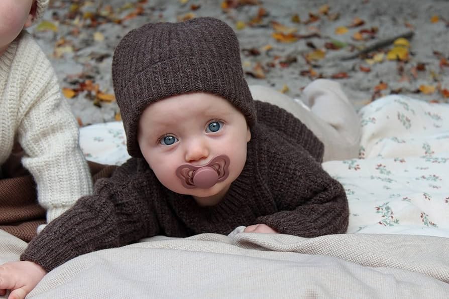 Bibs Couture Collection SILICONE Anatomical Nipple Pacifiers - 2 Pack