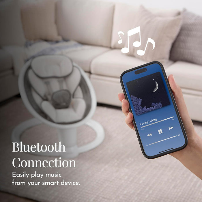 Balançoire pour bébé Dream on Me SootheSway, blanche