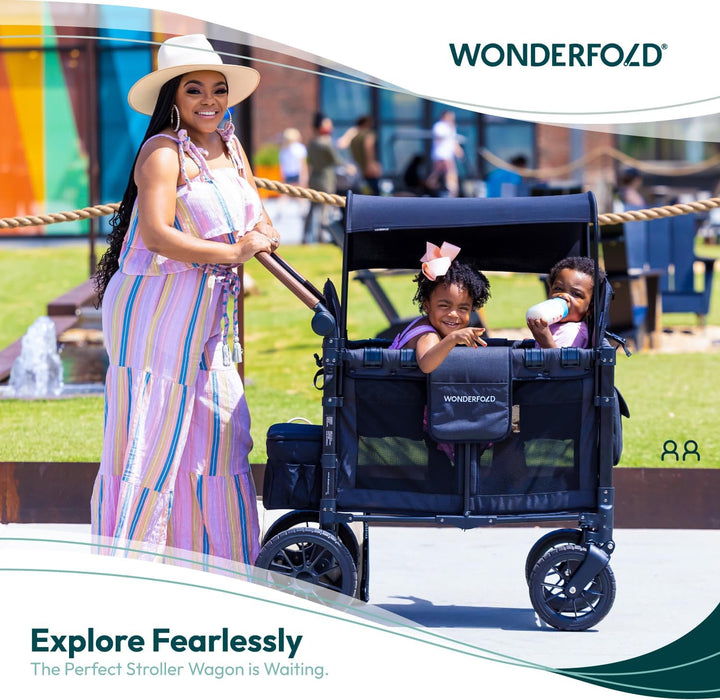 Wonderfold W2 LUXE Premium Push Double Stroller