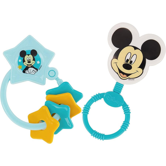Disney Baby Mickey Mouse Rattle & Star Ring Teether Set - Blue