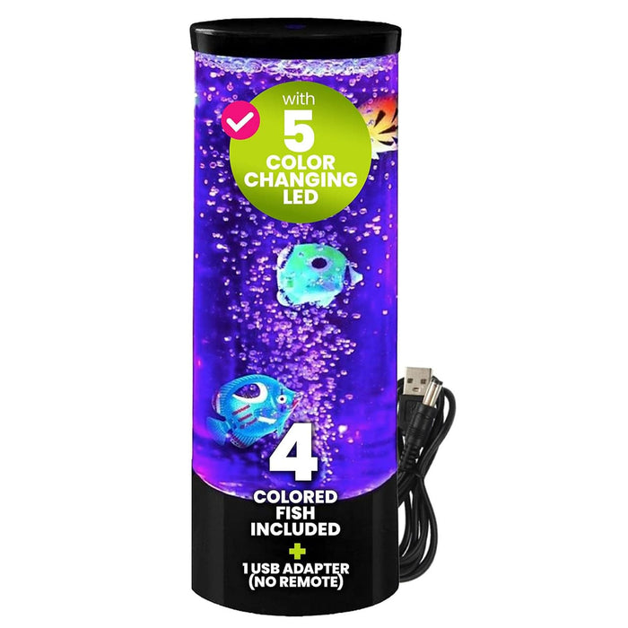 FDMT Bubblebloom - Mini Bubble Tube with Moving Fish