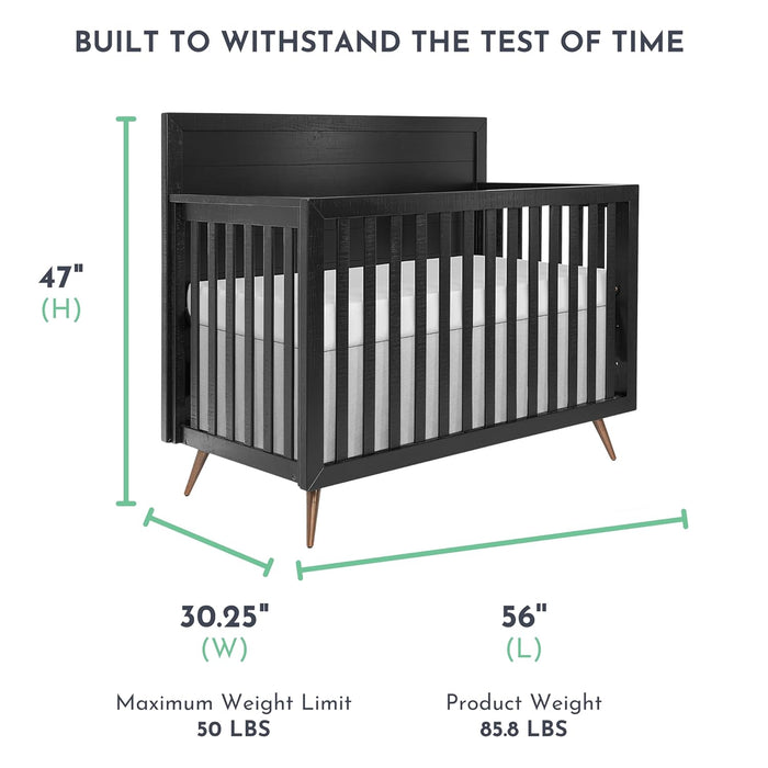 Dream On Me Evolur Stilnovo Mid Century 4-in-1 Convertible Crib