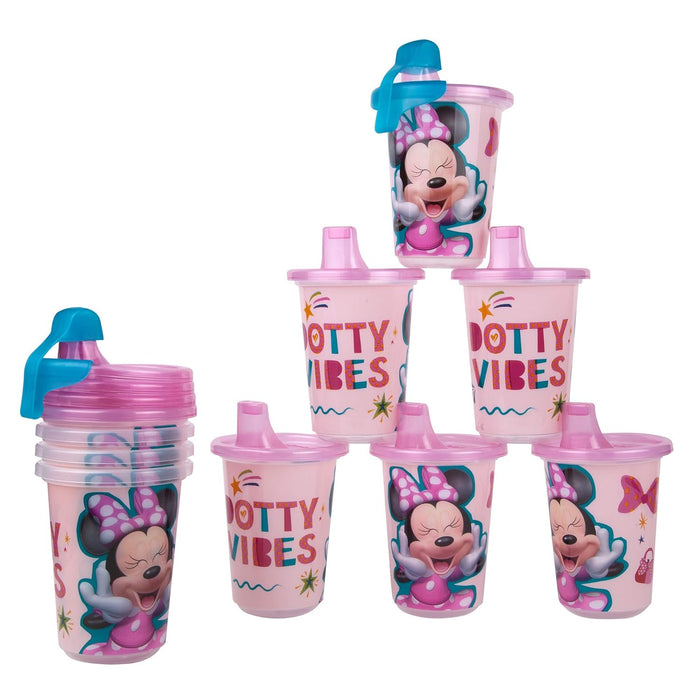 The First Years Take & Toss Spill Proof Licenced Minnie Mouse Sippy Cups, 10 Oz – 3 Pack