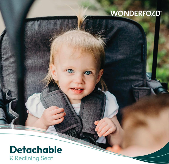 Wonderfold W2 ELITE Push Double Stroller Wagon