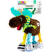 Lamaze Mortimer the Moose plush baby toy with colorful fabric textures shown in packaging.