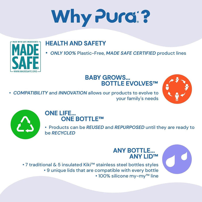 Pura Kiki® Stainless Steel Children Staw Cup│325ml