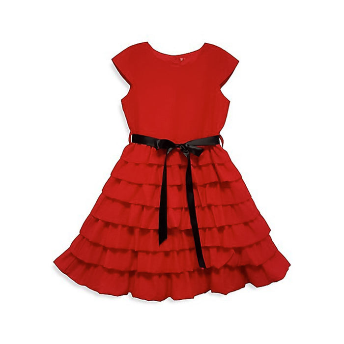 Jo-Ella Girl's Audrey Tiered Party Dress