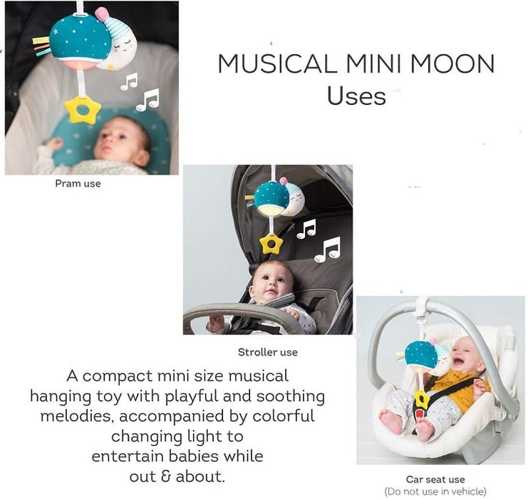 Taf Toys My Musical Mini Moon Hookable Baby Toy with Music and Light