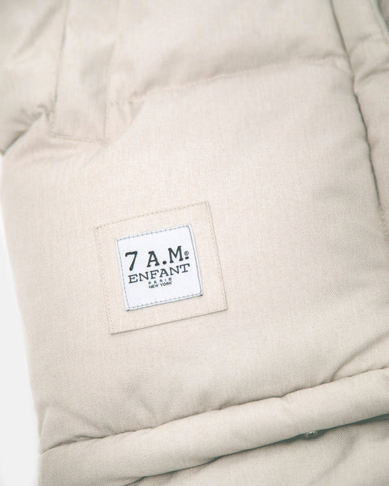 7 A.M.® Couverture 212 Evolution Fourrure Tundra Blanche & Beige Chiné | 6M-4T