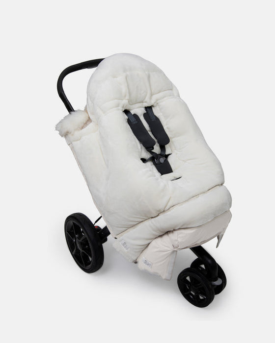 7 A.M.® Couverture 212 Evolution Fourrure Tundra Blanche & Beige Chiné | 6M-4T