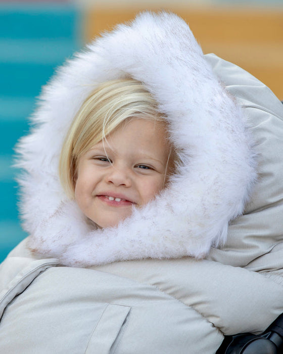 7 A.M.® Couverture 212 Evolution Fourrure Tundra Blanche & Beige Chiné | 6M-4T