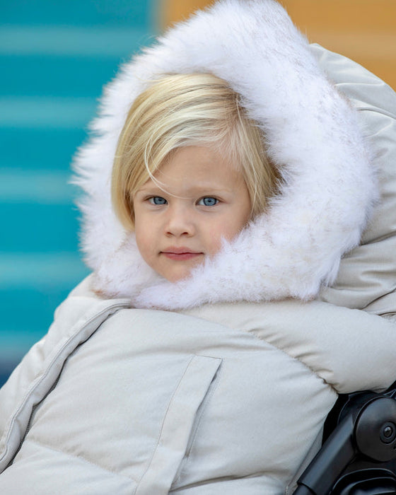 7 A.M.® Couverture 212 Evolution Fourrure Tundra Blanche & Beige Chiné | 6M-4T