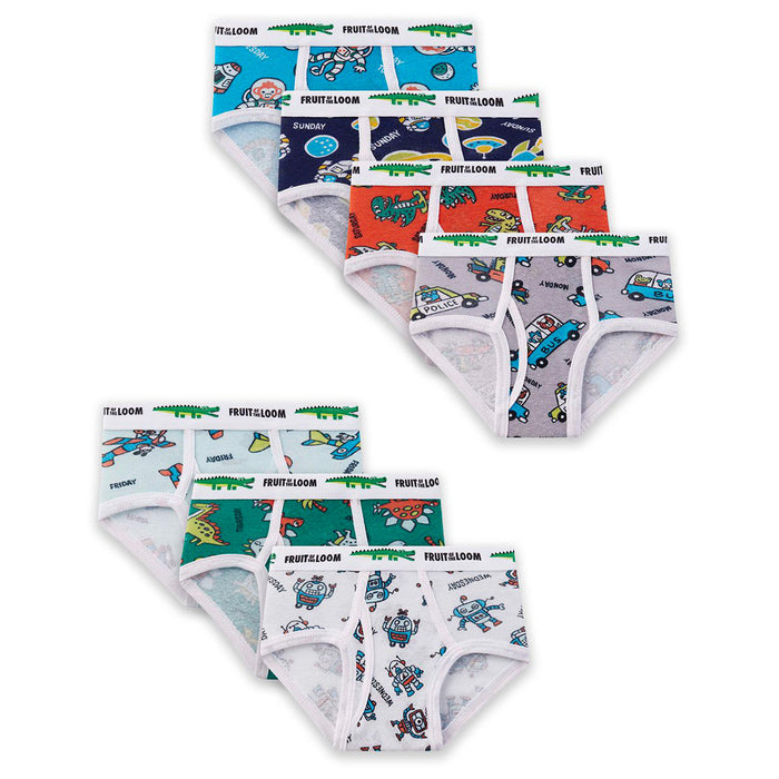 Fruit of the Loom Toddler Boys Fashion Briefs - 7 Pack