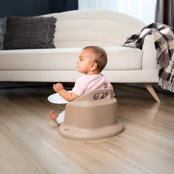 Siège rehausseur et plancher pour bébé Upseat avec tablette