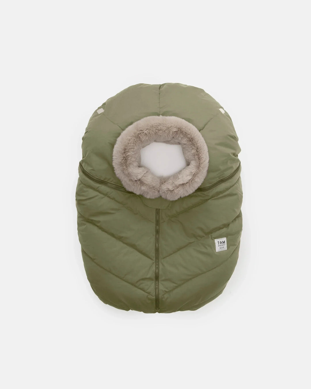7 A.M. Car Seat Cocoon Helsinki Woodland Faux Fur – image 1