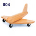 Solid maple wood transport vehicle toys - 804 Fighter Airplane