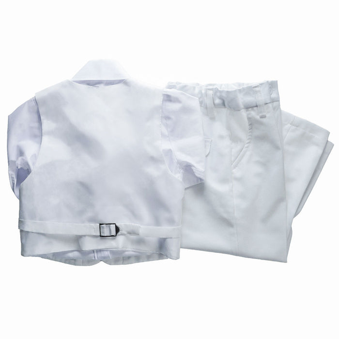 Boys White 5-Piece Suit – Complete Formal Outfit (3m to 22Y)