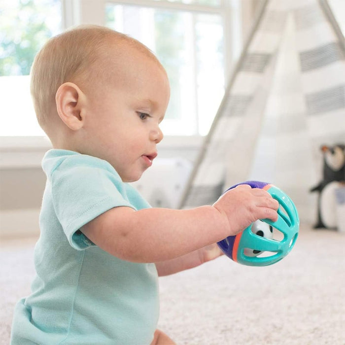 Sassy Balle jouet Squish & Chime pour bébé et tout-petits