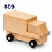 Solid maple wood transport vehicle toys - Delivery Truck