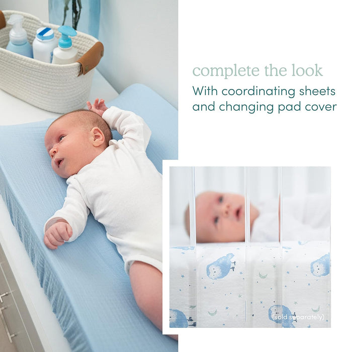 Aden & Anais Essentials 3-Piece Crib Bedding Set, Baby Bedding Bundle, Cotton Blanket, Crib Sheet