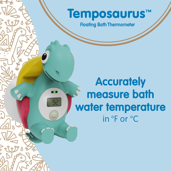 Thermomètre de bain flottant dinosaure Dr. Brown's CleanUp Temposaurus