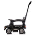 Raptor ride-on push car for kids shown in black with handlebar, photographed on white background.
