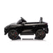 Black kids electric ride-on car styled as a luxury SUV, shown in profile on a white background.