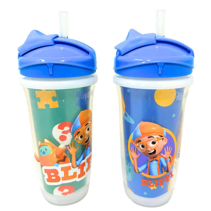 Playtex Baby Stage 3 Blippi Straw Cup - 9oz/12m+ - 2pk