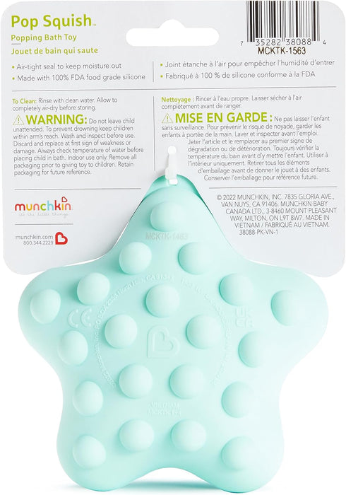 Jouet de bain Munchkin Pop Squish pour bébés et jeunes enfants - Étoile de mer