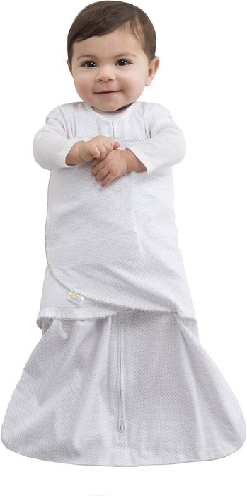 Halo 100% Cotton Muslin Sleepsack Swaddle Silver Pin Dot 1.5 TOGS