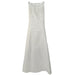 Flower Girl Party Dress ivory color with floral embroidery shown on a plain white background.