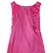 Magenta flower girl party dress with floral embroidery shown against a white background.