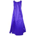 8167 Flower Girl Party Dress in violet with floral embroidery shown on white background.