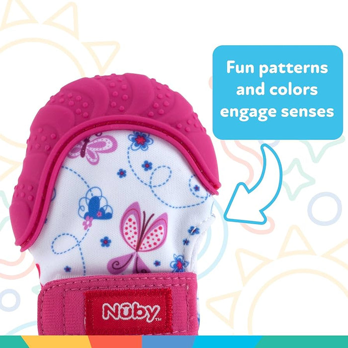 Nuby Happy Hands Soothing Teething Mitten