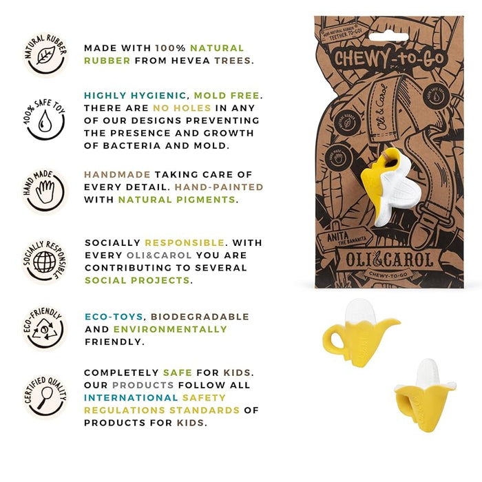 Oli & Carol Anita The Bananita Baby Teething Toy