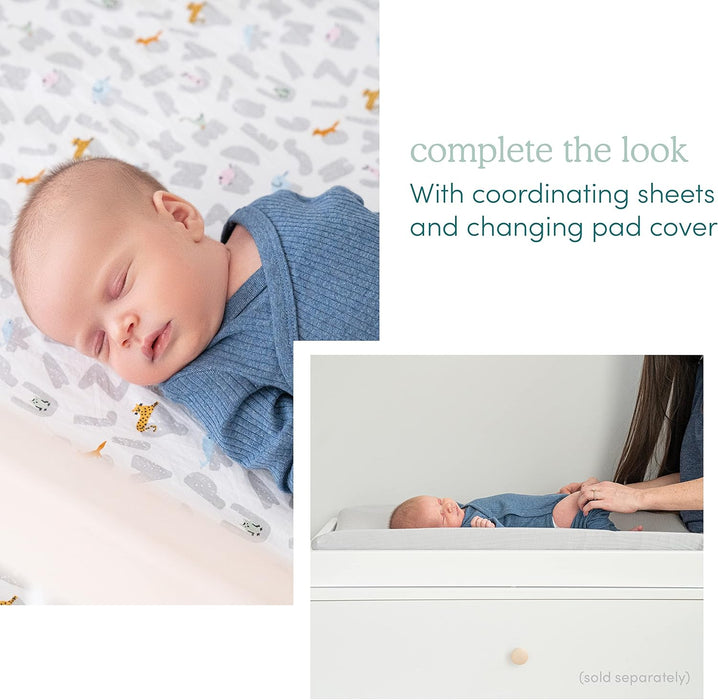 Aden & Anais Essentials 3-Piece Crib Bedding Set, Baby Bedding Bundle, Cotton Blanket, Crib Sheet