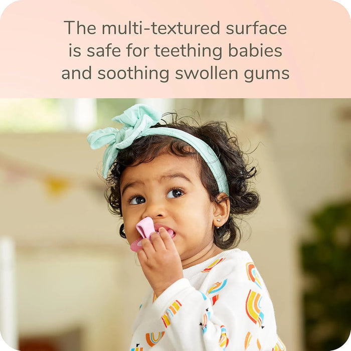 NUK Comfy™ Duet | Sucettes et jouet de dentition 100 % silicone | Orthodontiques | 0 à 12 mois | Paquet de 2