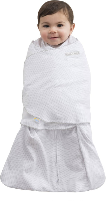 Halo 100% Cotton Muslin Sleepsack Swaddle Silver Pin Dot 1.5 TOGS