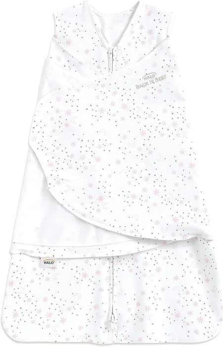 Sac de couchage Halo Swaddle Moons - Rose - 1,5 TOG