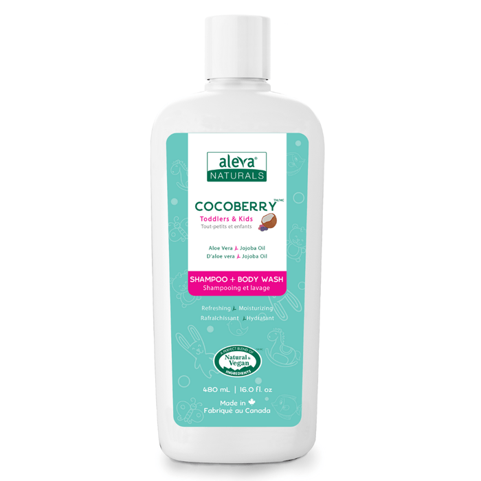 Aleva Naturals® Cocoberry™ Toddler & Kids Shampoo & Body Wash - 480ml
