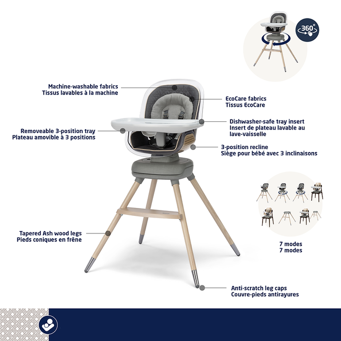 Maxi-Cosi Kiskadee 360 rotating high chair