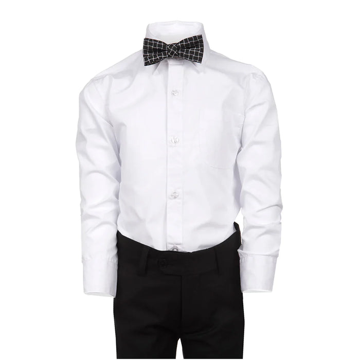 Chemise habillée standard Appaman® pour garçons – P1265-Blanc Pur | Tailles 7-16